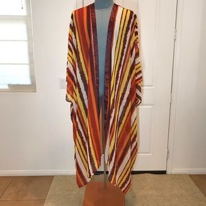 Nina Parker Cover Up Duster Kimono Plus Size 3X 4X